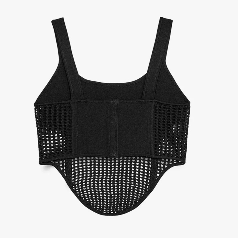 NEW! Zara Combination Knit Corset Top Size S - Picture 5 of 11